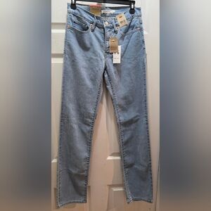 Levi's 314 Shaping Straight Leg Jeans in Light Blue 27 X 32